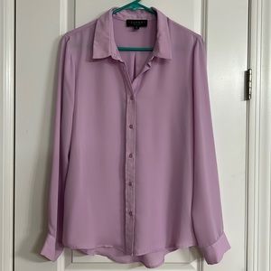 Laundry by Shelli Segal long sleeve blouse in lavender